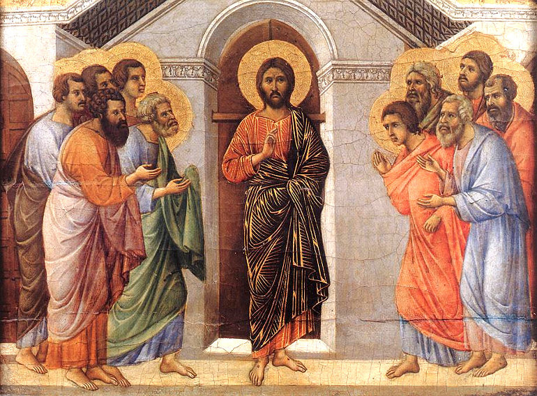 Duccio di Buoninsegna: Megjelenés zárt ajtók mögött