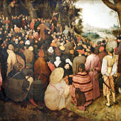 Pieter Bruegel: Keresztelő János prédikál