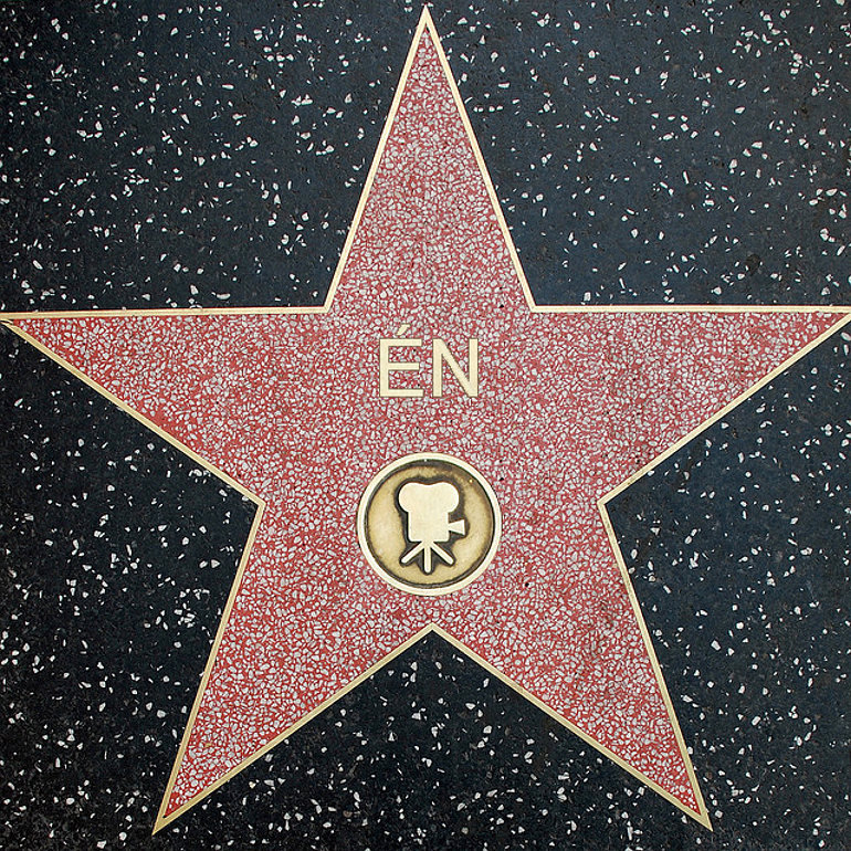 Hollywoodi csillag "Én" felirattal